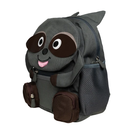 Kids Backpack Raccoon Design with Pull-Out Tongue and Velcro Hands, 8L Capacity, 29×25×13 cm Size, Lightweight Waterproof, Ideal for Kindergarten, Nursery, Travel and Daily Use - Alph - Image 4
