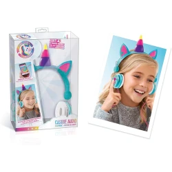 Unicorn Headphones for Kids, specially designed for children aged 6 and up, featuring a colorful and fun design, comfortable fit, and clear sound quality, perfect for learning, gaming, and enjoying music safely