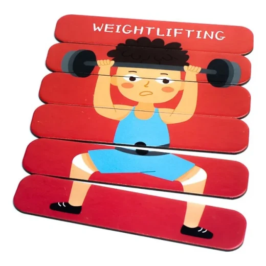 لعبة Stick Puzzles – Sports edition، وهي لعبة شيقة وتعليمية للأطفال تساعد على تطوير المهارات الحركية الدقيقة، وتعزز التفكير المنطقي، وتشجع الإبداع بطريقة ممتعة وتفاعلية - كرييتيفز - Image 4
