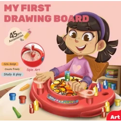 لعبة ماكينة الرسم للأطفال – لوحة رسم تعليمية ممتعة بأبعاد 30 × 40 × 7.5 سم، تنمّي الإبداع والمهارات الحركية الدقيقة، مثالية للرسم والتلوين والتعلم بطريقة تفاعلية ممتعة في المنزل