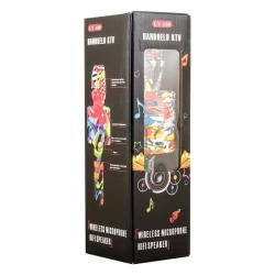 Handheld Wireless KTV Microphone with HiFi Speaker – 2-in-1 Portable Karaoke Device Functions as Microphone and High-Quality Speaker Simultaneously, Bluetooth Compatible for Parties, Singing and Home Entertainment