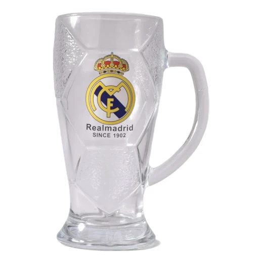 كوب زجاجي رسمي لنادي ريال مدريد Real Madrid FC، تصميم أنيق وعصري لعشاق الفريق، مثالي للاستخدام اليومي أو كهدية مميزة للأطفال والكبار لإظهار حبهم للنادي بطريقة ممتعة وعملية - Image 3