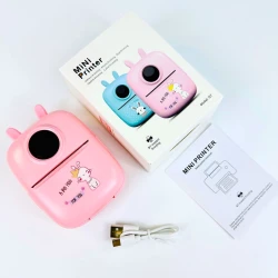 A children's printer, used for printing black and white photos, with a safe and easy-to-use design, providing children with a fun and educational experience in printing and artistic creativity in an enjoyable and interactive way