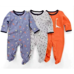 Colorland mamas & papas Long-Sleeve Baby Overall 3 Pieces In One Pack 0-3 Month