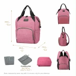 Colorland Roomy Multifunction Diaper Bag Backpack Insulation Mommy bag, Black - Colorland