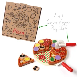 The Coloured Box The Little Chef Wooden Pizza