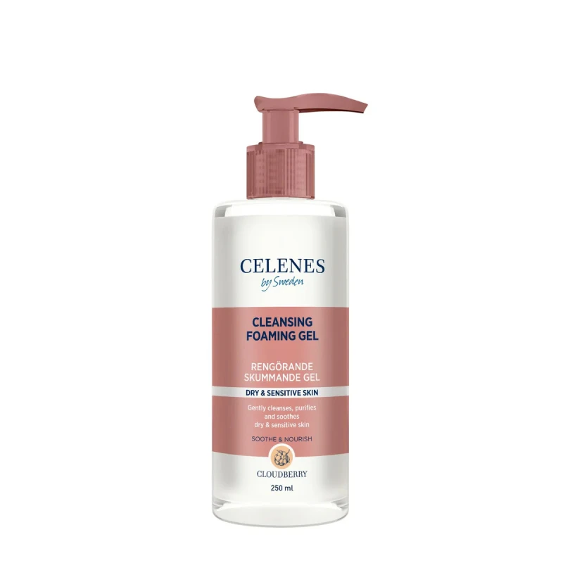Celenes Nourishing Cleanser for Sensitive Skin 250ml: Gentle Formula, Hydrating, Soothes Irritation, Daily Use, Dermatologist Tested - Celenes