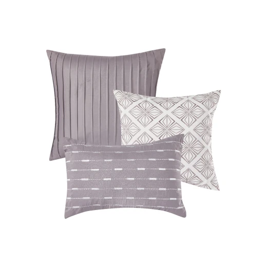 Merlin Livings 7 pieces Luxury Jacquard King Size Bedding set Elegant Geometric Pattern Set for Master Bedroom - Merlin Livings - Image 3
