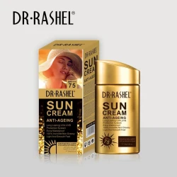 Dr. Rashel Anti Aging Sunscreen Cream SPF 75 High Protection UVA UVB Shield Hydrating Lightweight Non Greasy Fast Absorbing Daily Sun Protection for All Skin Types