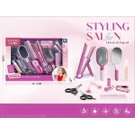 SeaLand Toys, Kids Beauty Salon Set – 15 Pieces with Light-Up Hair Straightener - Sealand toys