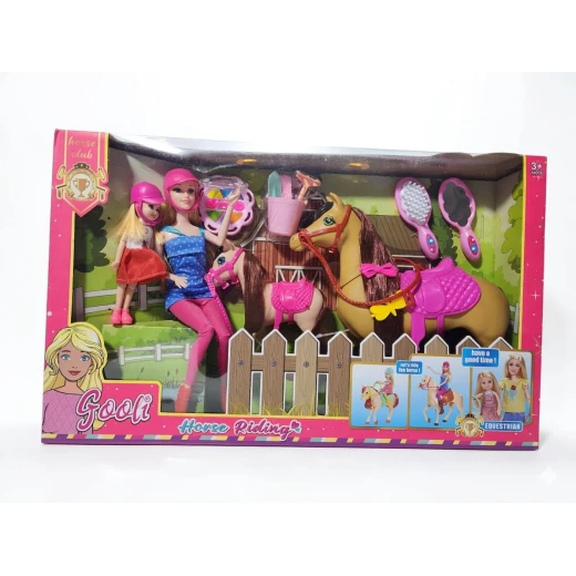 SeaLand Toys, Girls Doll Set – Large & Small Dolls with Big and Small Horses and Accessories - Sealand toys - Image 2