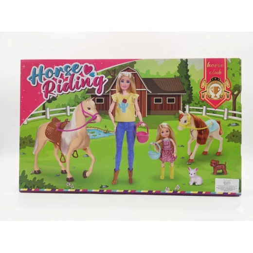 SeaLand Toys, Girls Doll Set – Large & Small Dolls with Big and Small Horses and Accessories - Sealand toys - Image 3