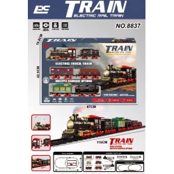 SeaLand Toys, Kids Train Set with Track – 6 Cars with Steam Effect
