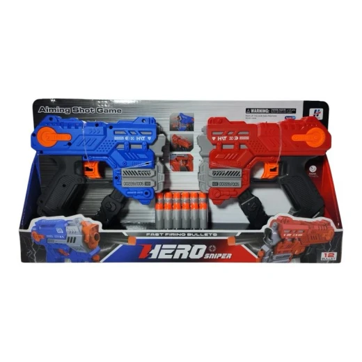 SeaLand Toys, Nerf Gun Toy Set – 2 High-Quality Blasters with 12 Darts - Sealand toys - Image 2