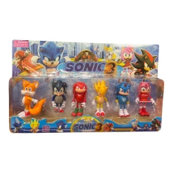 SeaLand Toys, Sonic Character Figure Set – 6 Different Characters