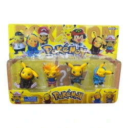 SeaLand Toys, Pokémon Pikachu Character Figure Set – 4 Different Characters
