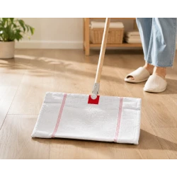 Premium Flat Mop Replacement Pad with Center Hole – Heavy-Duty Reusable Floor Cleaning Cloth for Squeegee Mop | Super Absorbent & Durable