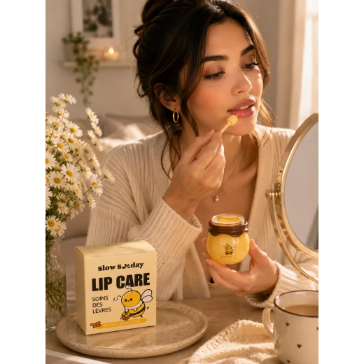 Slow Sunday Honey Lip Care | Deep Moisturizing Honey Lip Mask & Nourishing Lip Balm for Soft, Smooth Lips