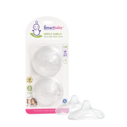 Smartbaby Silicone Nipple Shield Set (2-Pack) – Ultra-Thin BPA-Free Breastfeeding Nipple Protectors for Nursing Mothers