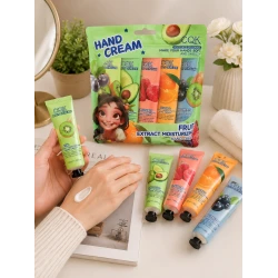 CQK Fruit Extract Moisturizing Hand Cream Gift Set – 5 Nourishing Mini Hand Creams with Natural Fruit Extracts for Soft, Smooth & Hydrated Hands