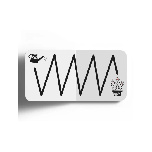 Dar Al Yasmeen Tuc Tuc Black & White Follow the Line Board Book for Babies - Al Yasmine Books - Image 3