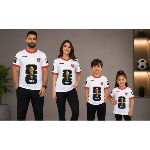 قميص الأردن التذكاري لكأس العالم فيفا ٢٠٢٦ – إصدار النشامى الرسمي | تيشيرت رياضي للجنسين - كأس العالم - Image 3