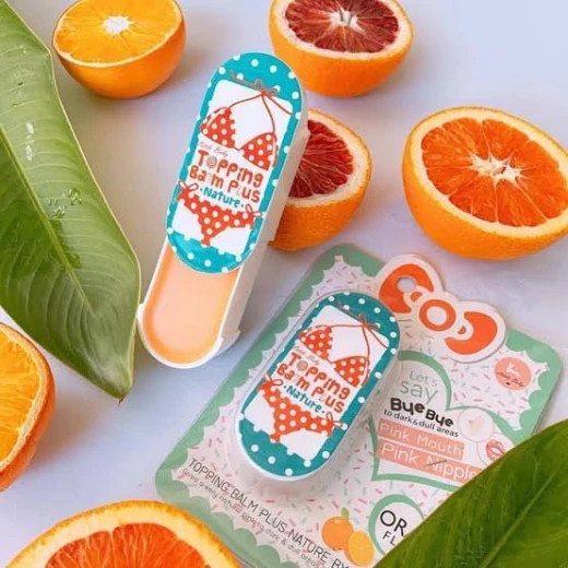 Little Baby Topping Balm Plus Nature Orange Flavour, Cosmetic Balm for Dark & Dull-Looking Areas, Designed to Improve the Appearance of Lips and Targeted External Skin Areas for a Softer, Fresher-Looking Finish - Image 2