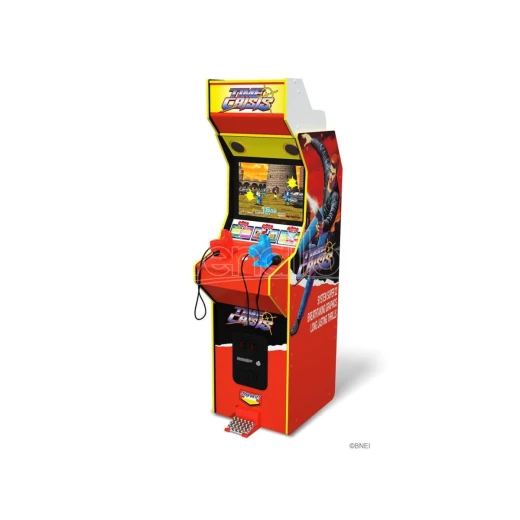 آلة أركيد Arcade1Up Time Crisis Deluxe، تجربة لعب ممتعة ومثيرة لمحبي ألعاب الأكشن، بأبعاد تقريبية 70 × 29 × 18.8 بوصة ووزن حوالي 99 رطل، تصميم متين وأصلي لعشاق الألعاب المنزلية - أركيد ون أب - Image 3