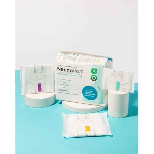حزمة وسادات NannoPad متعددة - 36 قطعة - راحة الدورة الشهرية - نانوكير - Image 6