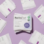 فوط نسائية عضوية من Nannocare مع أجنحة - 20 قطعة نظافة شخصية نسائية عادية - نانوكير