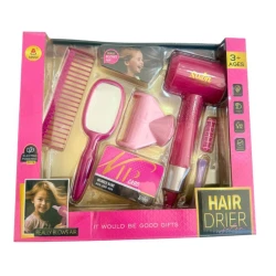 Amigo Kids’ Hair Dryer Toy with Salon Set