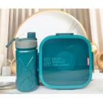 6 Compartments Lunch Box with Water Bottle – Kids Bento Box Set - Amigo