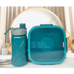 6 Compartments Lunch Box with Water Bottle – Kids Bento Box Set