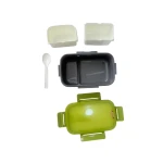 3-Compartment Kids Lunch Box with Spoon – Leak Proof Bento Box - Amigo