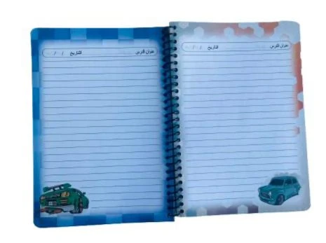 Kids spiral notebook 80 sheets with fun cartoon illustrations inside, high-quality lined pages perfect for school and creativity - Amigo - Image 2