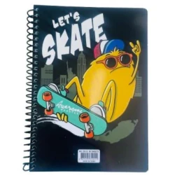 Kids spiral notebook 80 sheets with fun cartoon illustrations inside, high-quality lined pages perfect for school and creativity