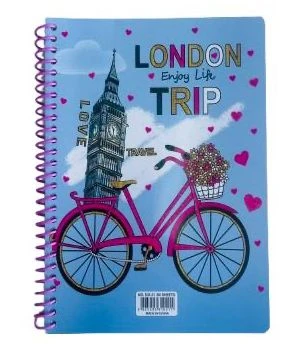 Kids spiral notebook 80 sheets with fun cartoon illustrations inside, high-quality lined pages perfect for school and creativity - Amigo - Image 2