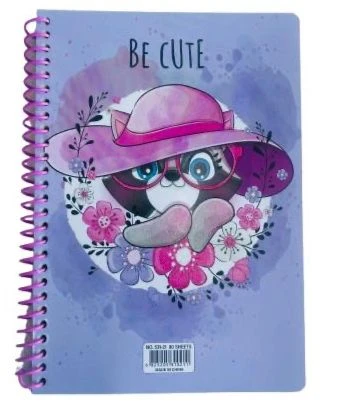Kids spiral notebook 80 sheets with fun cartoon illustrations inside, high-quality lined pages perfect for school and creativity - Amigo - Image 3