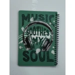 Kids spiral notebook 80 sheets with cartoon designs inside - Amigo