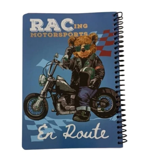 Kids spiral notebook 80 sheets with fun cartoon illustrations inside, high-quality lined pages perfect for school and creativity Kids spiral notebook 80 sheets with fun cartoon illustrations inside, high-quality lined pages perfect for school and creativity