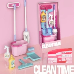 Amigo Kids Cleaning Tools Toy Set – 7 Safe and Fun Pieces for Pretend Play, Helps Teach Cleaning Skills and Responsibility