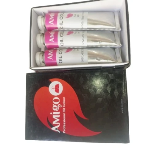 Amigo Professional Oil Paint Color, 3 Pieces, 201 Pink Amigo Professional Oil Paint Color, 3 Pieces, 201 Pink