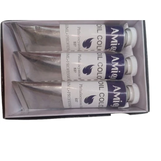 Amigo Professional Oil Paint Color, 3 Pieces, 537 Dark Blue Amigo Professional Oil Paint Color, 3 Pieces, 537 Dark Blue