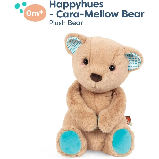دمية دب محشوة ناعمة بلون توفي مع أذنين منقطة وأقدام ملونة حجم 12 إنش قابلة للغسل آمنة للرضع لعبة مريحة للعناق مناسبة من الولادة لجميع الأعمار من بي تويز - بي. تويز - Image 4