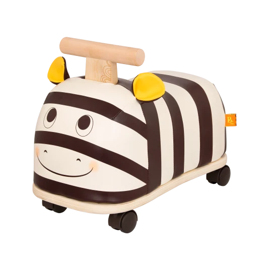 B. Toys, Wooden Zebra Ride-On Zippity Zebra for Toddlers 18 Months and Up with Rotating 360 Degree Wheels Comfy Seat and Sturdy Wooden Handle for Active Play B. Toys, Wooden Zebra Ride-On Zippity Zebra for Toddlers 18 Months and Up with Rotating 360 Degree Wheels Comfy Seat and Sturdy Wooden Handle for Active Play
