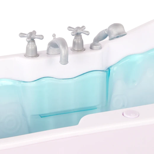 Our Generation, Bubbly Bathtime Doll Bathtub Accessory Set for Kids Ages 3+ 18" Doll Furniture 26 Piece Bath Toys Water Sounds Jet Shower - Our Generation - Image 6