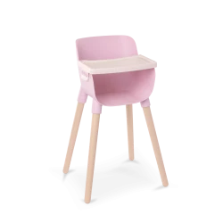 LullaBaby, Pink Baby Doll High Chair with Removable Feeding Tray Pretend Play Doll Furniture for 14 Inch Dolls Kids Age 2 Plus Nursery Role Play Feeding Chair