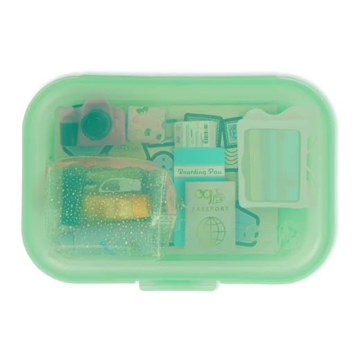 Our Generation, Travel Time 16-pc Storage Case & Accessories for Kids Ages 3+ 18" Doll Travel Set Tablet Camera Passport Stickers - Our Generation - Image 4