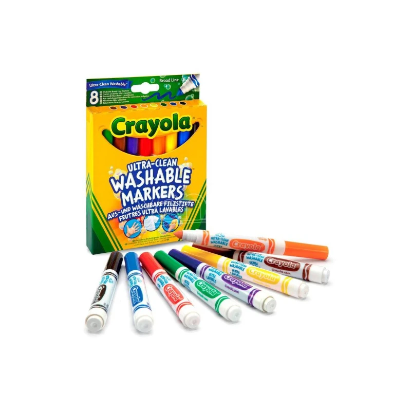 Crayola | Set 8 Washable Broad Line Markers Crayola - Crayola
