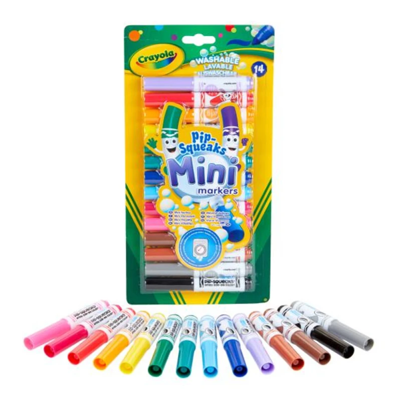 Crayola | Pip-Squeaks 14pk Mini Markers - Crayola